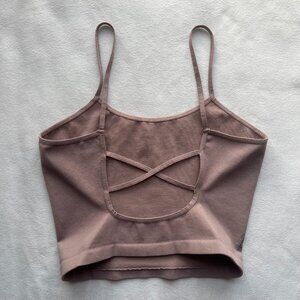 Free People (FP Movement) Tighten Up Strappy Back Tank Mauve Pink XS/S